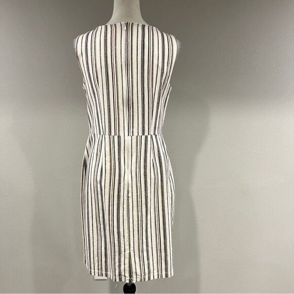 Apt 9 Striped Sleeveless knee length Dress size 10 - Picture 5 of 13